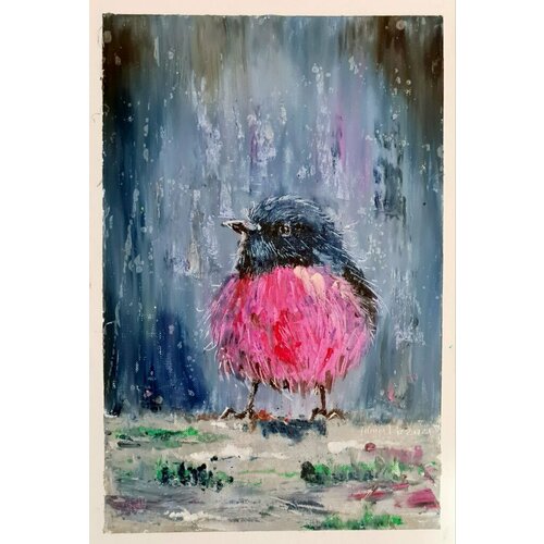 Картина Розовая малиновка