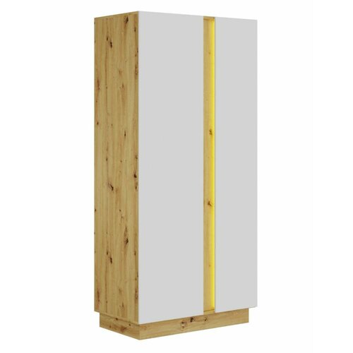 MODO шкаф двухдверный Дуб Артизан Белый Матовый 17320₽