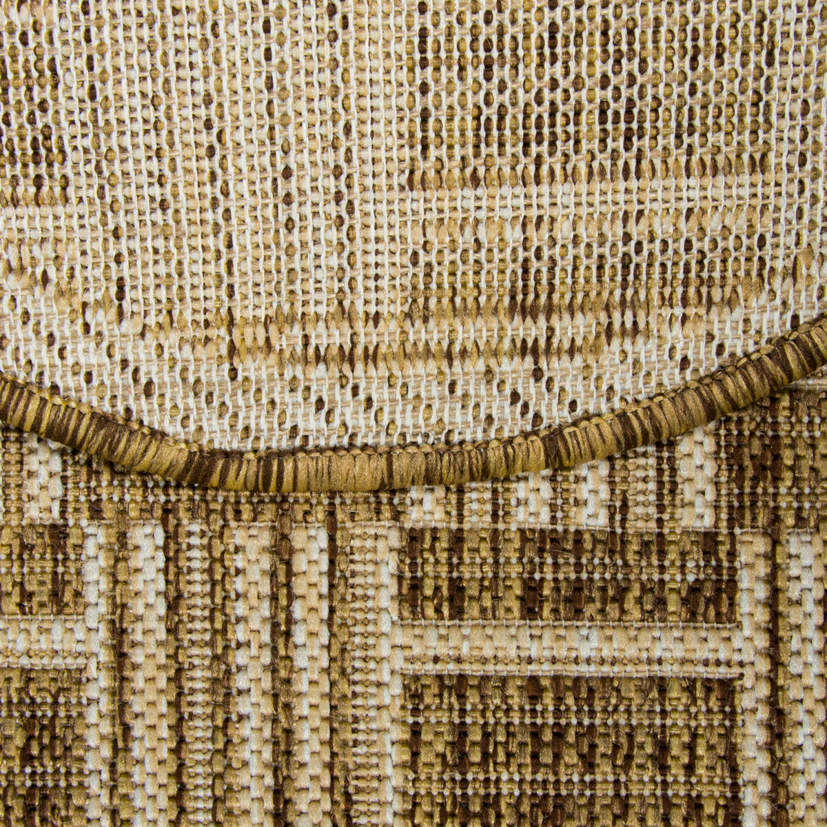 Ковер-циновка Люберецкие ковры Эко 7917-23 овальный, 1,2 x 1,7 м - фотография № 4
