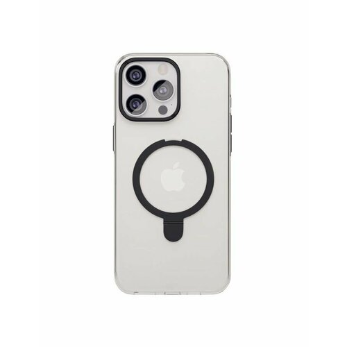 Чехол защитный VLP Ring Case с MagSafe подставкой для iPhone 15 ProMax, черный