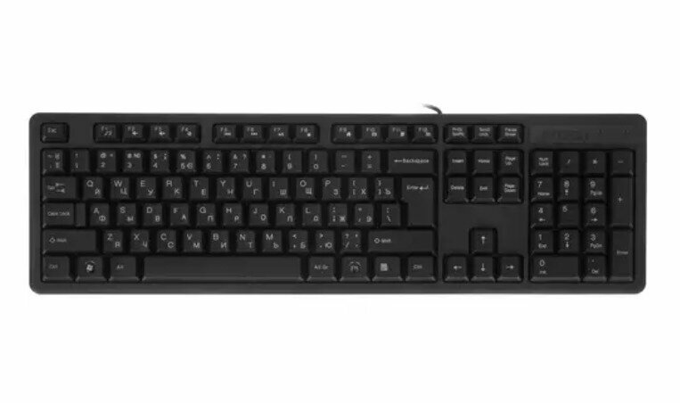 Комплект проводной клавиатура + мышь A4Tech KK-3330 черный