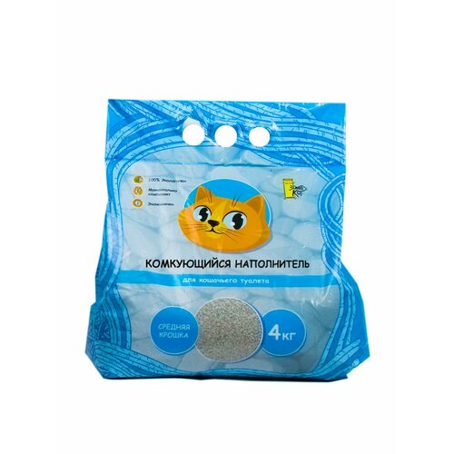 Комкующийся наполнитель Золотой кот для кошачьего туалета 4 кг 455₽