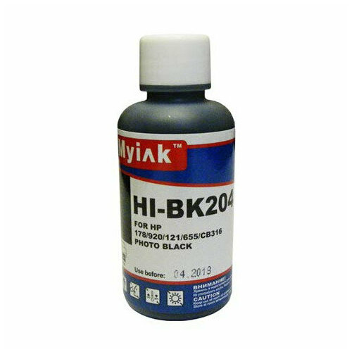Чернила для HP (178/121/655/901/920) CB317/CB322 (100мл, photo black) HI-BK204 Gloria™ MyInk