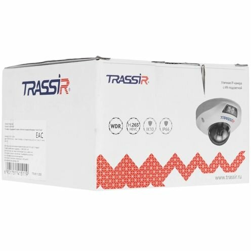 Видеокамера IP Trassir TR-D4151IR1 3.6-3.6мм - фото №9