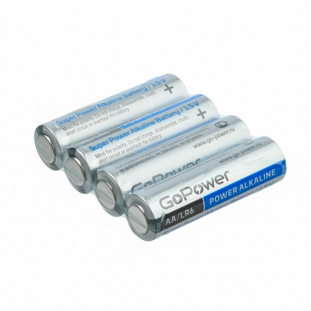 Батарейка GoPower LR6 AA Shrink 2 Alkaline 1.5V (2/40/800) коробка (40 шт.) GoPower LR6 AA Shrink 2 Alkaline 1.5V (00-00015599) - фото №5