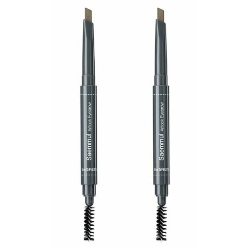 The Saem Карандаш для бровей Saemmul Artlook Eyebrow 06 Ash Brown, 2шт the saem карандаш для бровей saemmul artlook eyebrow 06 ash brown 2шт