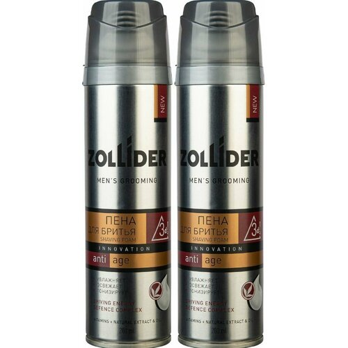 Zollider Anti-Age, пена для бритья 200 мл, 2 шт