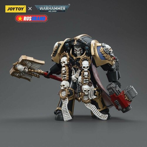 Подвижная фигурка JOYTOY Warhammer 40000 Ultramarines Terminator Chaplain Brother Vanius фигурка joytoy warhammer 40k ultramarines terminator chaplain brother vanius 1 18