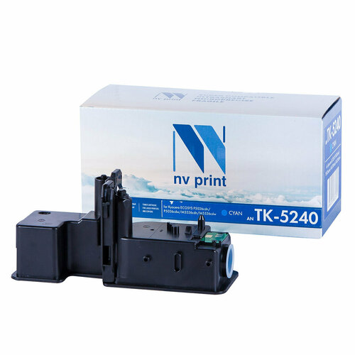 Картридж для принтера NV Print NV-TK-5240 Cyan, для Kyocera EcosysP5026cdn/P5026cdw/M5526cdn/M5526cdw, совместимый картридж nv print tk 560 cyan для kyocera 10000 стр голубой