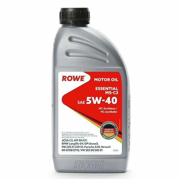 Масло моторное ROWE ESSENTIAL SAE 5W-40 MS-C3 (1 л)
