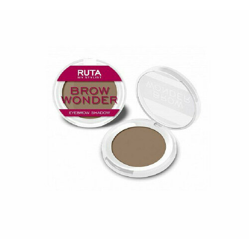 Тени для бровей Ruta Brow wonder тон 03 Темно-коричневый 3.3 гр