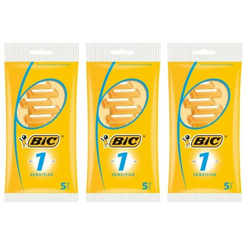 Bic Станок для бритья одноразовый, для чувствительной кожи, 5 шт/уп, 3 уп