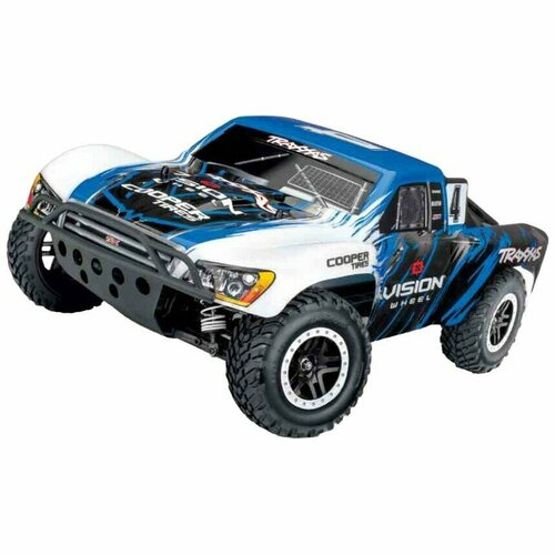 Радиоуправляемая модель шорт-корс Traxxas Slash VXL TSM 4WD 1к10 (TRA68086-4-VI) радиоуправляемая машина traxxas bandit vxl 1 10 2wd tqi ready to bluetooth tsm