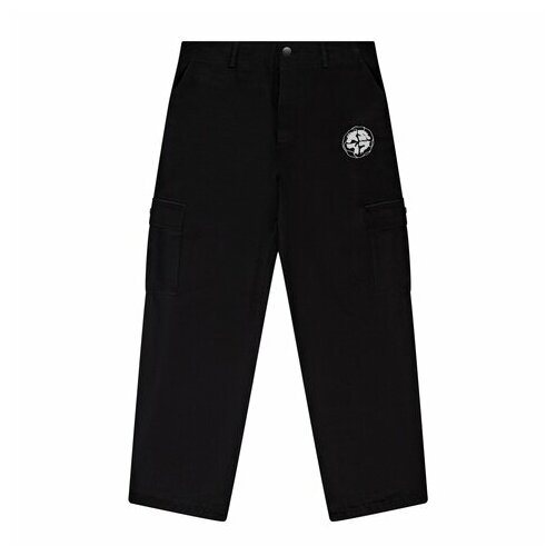 Брюки карго  , размер M, черный