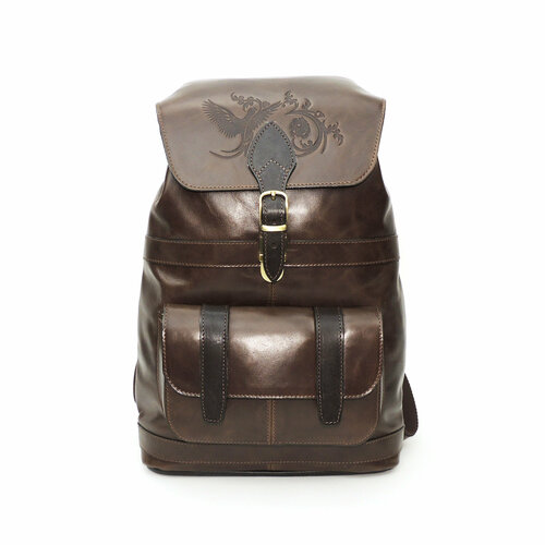 фото Рюкзак kalinovskaya, фактура гладкая, коричневый