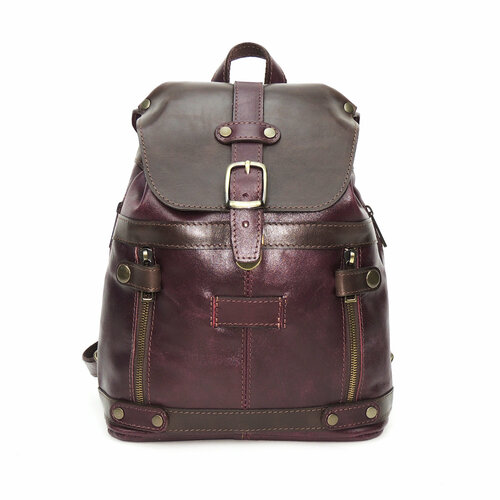 фото Рюкзак kalinovskaya, фактура гладкая, бордовый, коричневый