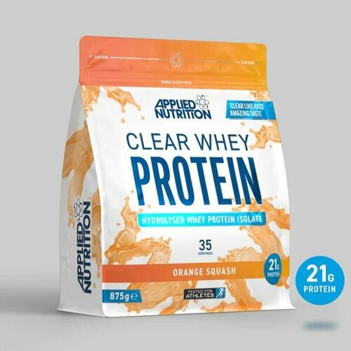 Протеин Applied Nutrition Clear Whey Protein Апельсиновый Сквош 875 гр протеин applied nutrition clear whey protein клубника и малина 875 гр