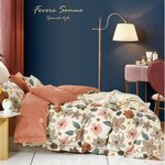 Комплект постельного белья евро Fovere Somno, сатин, 100% хлопок - изображение