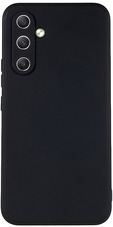 Защитный силиконовый чехол для смартфона Samsung Galaxy A34 5G / Противоударный чехол с защитой камеры на телефон Самсунг Галакси А34 5 Джи / Черный