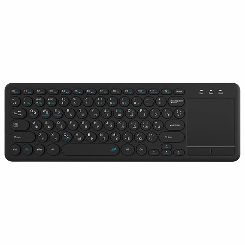 Беспроводная клавиатура WK-35 с тачпадом и поддержкой Bluetooth черная Olmio 1590₽