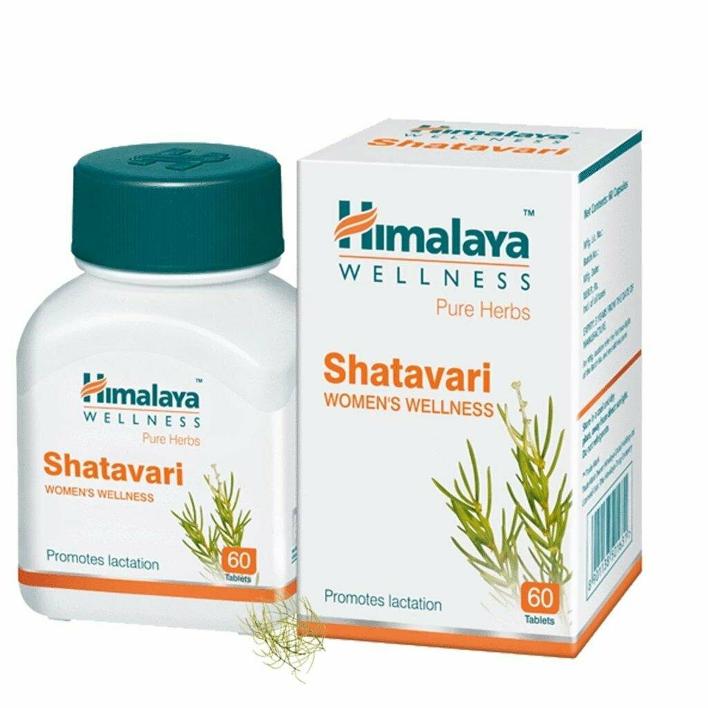 Таблетки Шатавари Хималая (Shatavari Himalaya), для женского здоровья, для баланса гормональной системы, 60 таб.