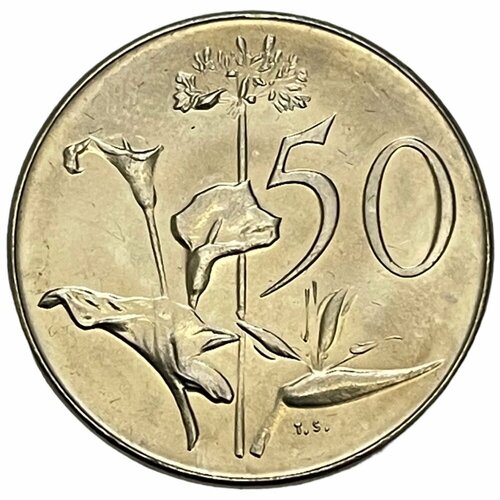 Южная Африка (ЮАР) 50 центов 1971 г. 50 центов 2016 юар из оборота