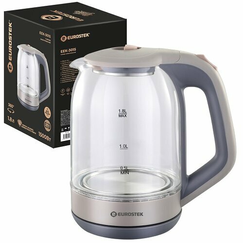 Чайник EUROSTEK EEK-3015 белыйсерый 133700₽