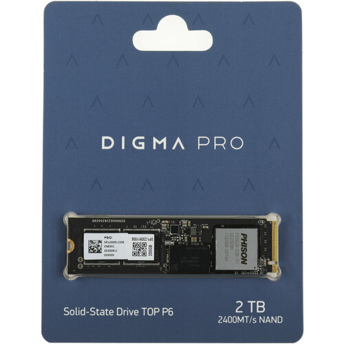 DIGMA PRO Накопитель SSD Digma Pro PCIe 50 x4 2TB DGPST5002TP6T4 Top P6 M2 2280 DGPST5002TP6T4 4285100₽