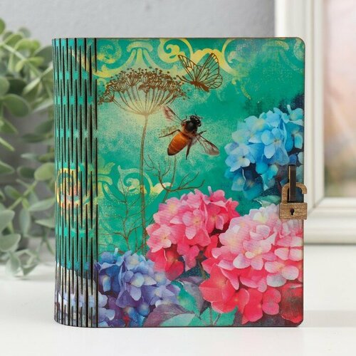Шкатулка-книга Гортензии 14х12х5 см 771₽
