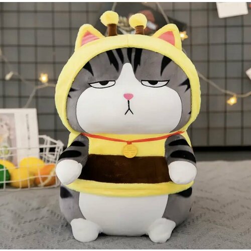Мягкая игрушка Кот Император в костюме Пчелы 50 см Игрушка обнимашка антистресс желтый 1299₽