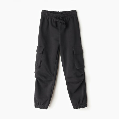 Брюки Minaku, размер 110, черный брюки детские без карманов цвет чёрный рост 110 см