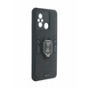Фото #6 Защищенный чехол с металлической пластиной для магнитного держателя и кольцом для Xiaomi Redmi 12C/Poco C55 DF xiArmor-01 (black)
