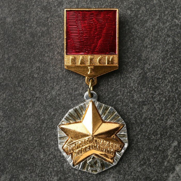 Значок "Молодая гвардия" золото 10095525