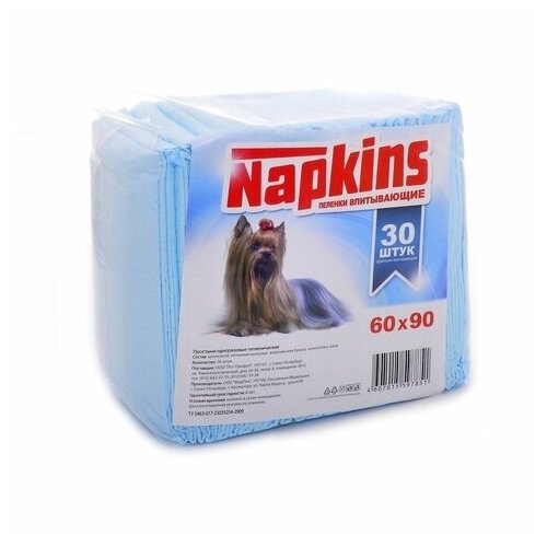 Napkins - Впитывающие пеленки для собак 60x90, 30 шт.