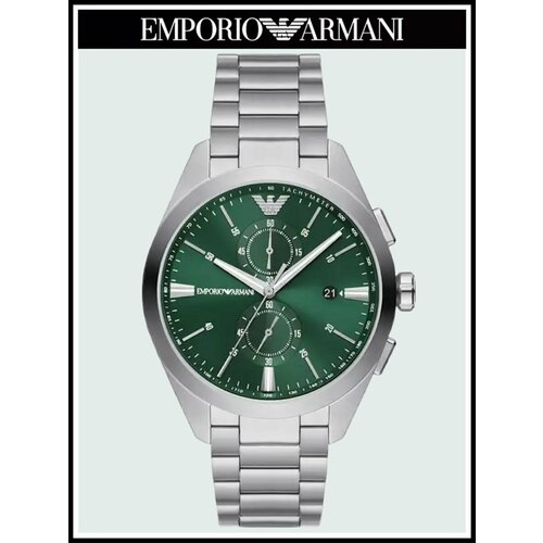 Наручные часы EMPORIO ARMANI Claudio A11480R, зеленый, серебряный