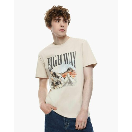 фото Футболка gloria jeans, размер s (44-46), бежевый