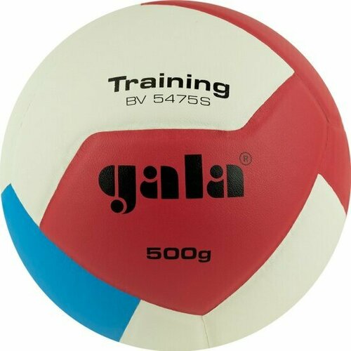 Мяч волейбольный GALA Training Heavy 12, BV5475S, размер 5, вес 500 г, синтетическая кожа . ПУ, клееный, бутиловая камера, белый-синий