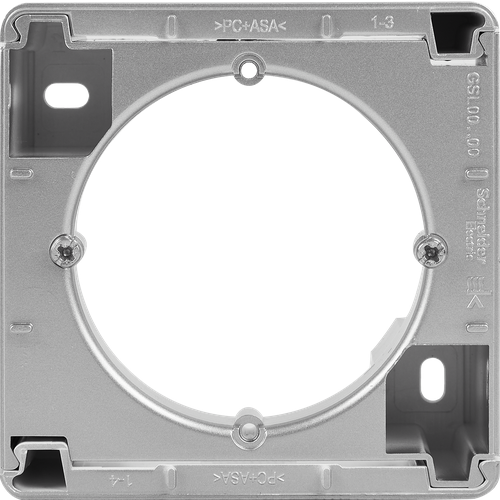 korobka tri kita sv 01 s magnitami dlya melochej 5 otdelenij Коробка для наружного монтажа Schneider Electric Glossa 1 пост цвет алюминий