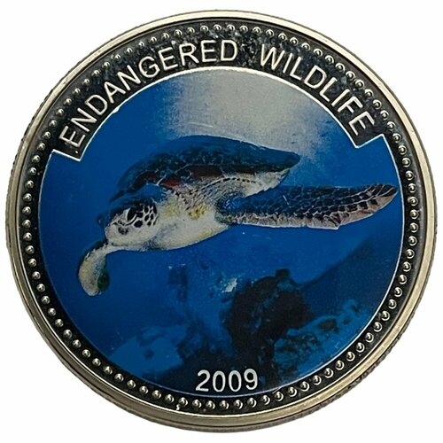 Палау 1 доллар 2009 г. (Вымирающие виды - Бисса) (Proof) клуб нумизмат монета доллар палау 2009 года посеребрение цифровая печать