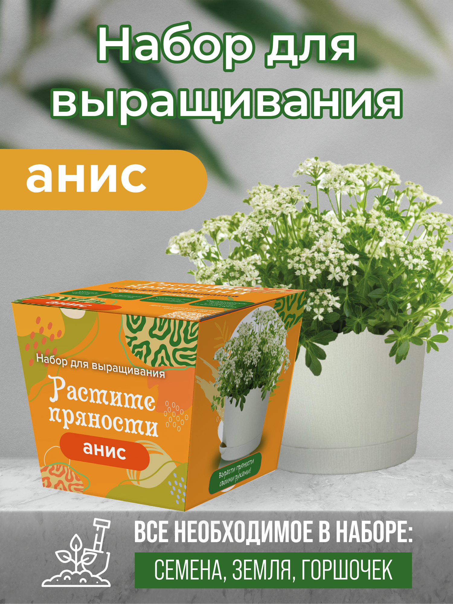 Коллекция наборов для выращивания "Растите пряности. Анис"