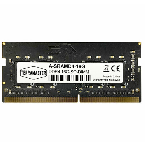 Оперативная память TerraMaster A-SRAMD4-16G16GB PC4-25600 DDR4 UDIMM-3200MHz SO-DIMMв комплекте 1 модуль 1077200₽