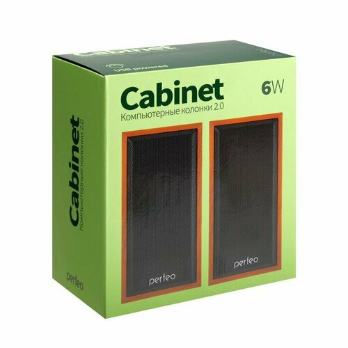 Компьютерные колонки 20 Perfeo CABINET PF-84 2х3 Вт USB дерево 231400₽
