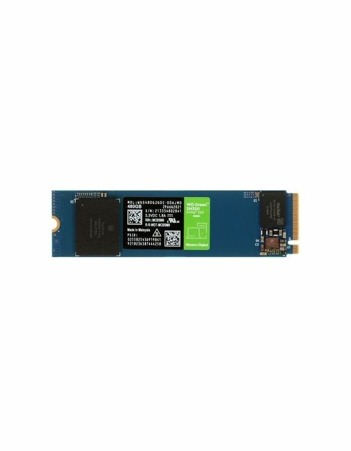 Твердотельный накопитель Western Digital WD Green 480 ГБ M2 WDS480G2G0C