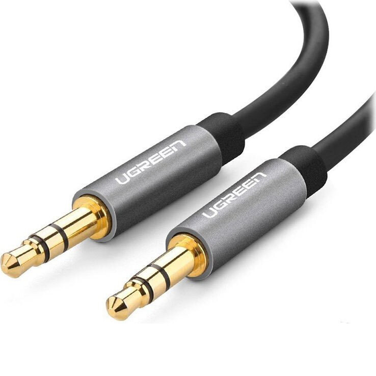 Кабель Ugreen AV119 3.5 mm to 3.5 mm Audio Cable (2 метра) чёрный (10735)