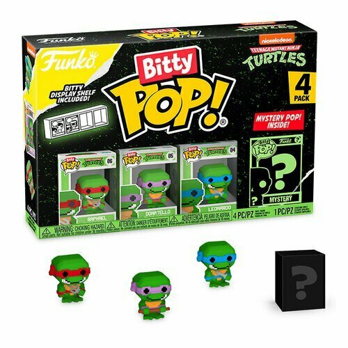 Набор фигурок Funko Bitty POP: TMNT - 8-Bit, 4 шт набор фигурок funko bitty pop tmnt leonardo 4 шт