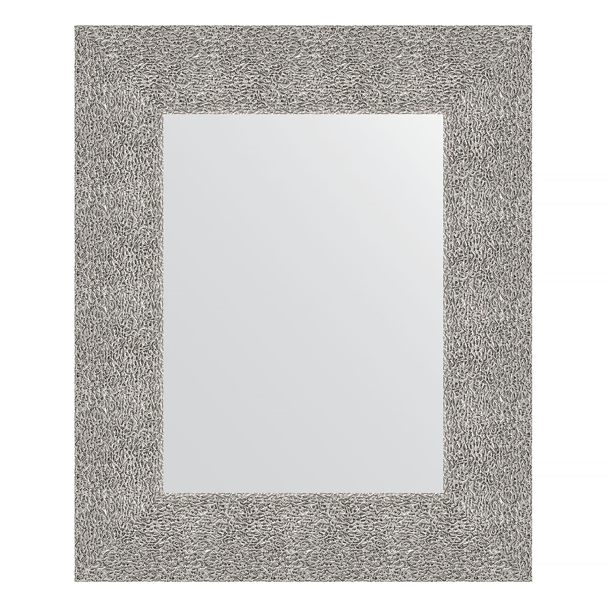 Зеркало Evoform в багетной раме чеканка серебряная 90 мм, 46x56 см - фото №1