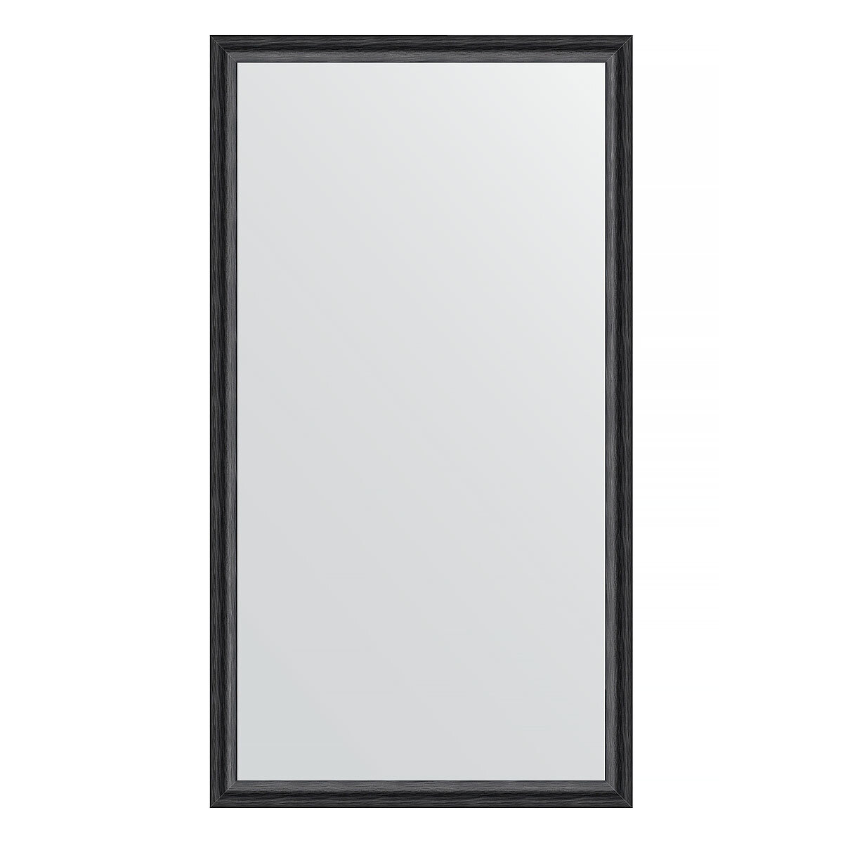 Зеркало настенное EVOFORM в багетной раме чёрный дуб 60х110 см для гостиной прихожей кабинета спальни и ванной комнаты BY 0734