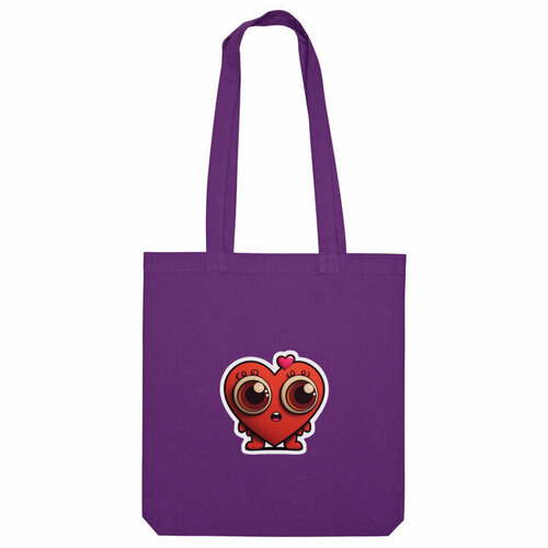 фото Сумка шоппер us basic, фиолетовый