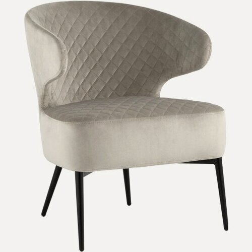 Изображение товара Кресло Stool Group лаунж Royal велюр светло-серый