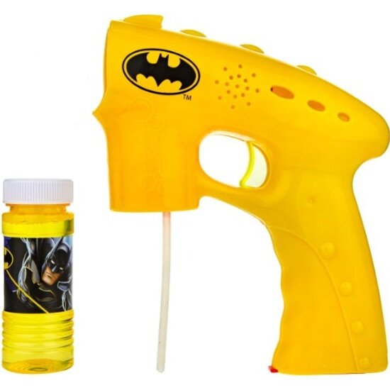 Пистолет для пускания мыльных пузырей 1TOY Т22201 Batman со светом 60 мл